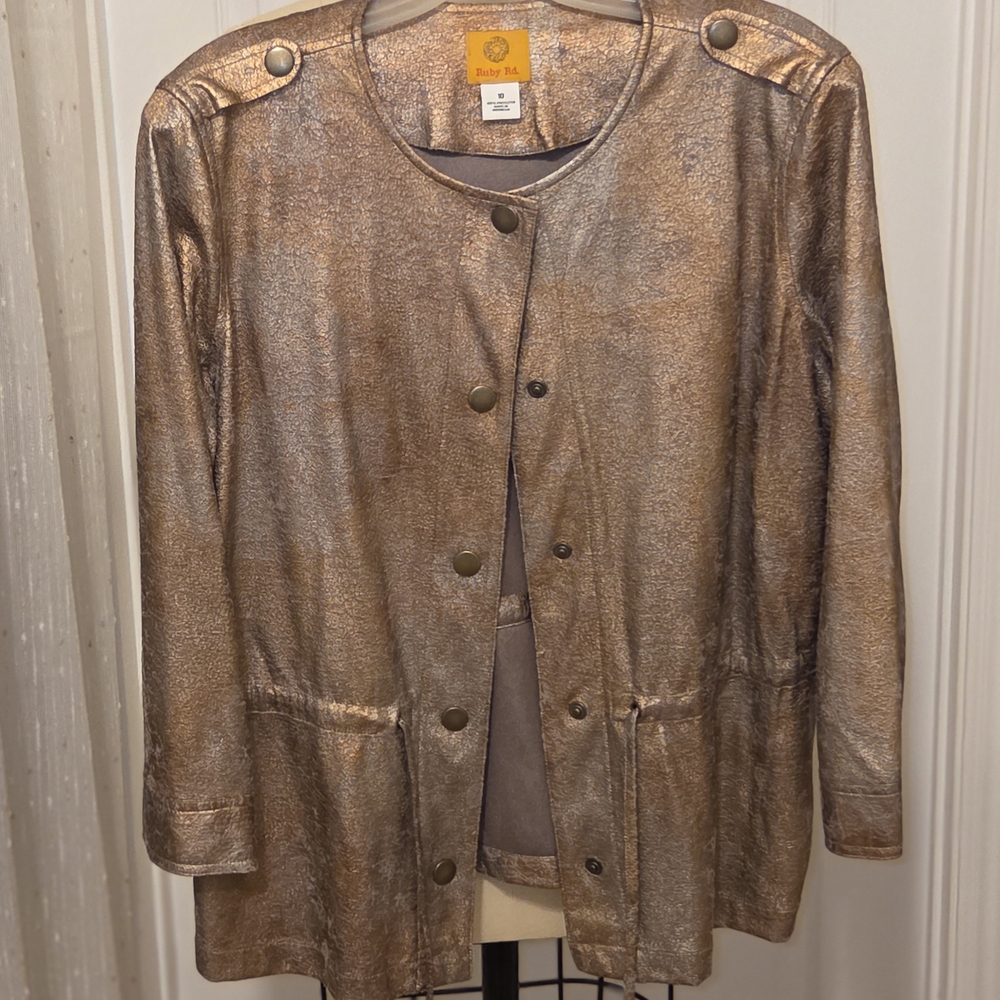 Ruby Rd. Shimmering Gold Women's Jacket